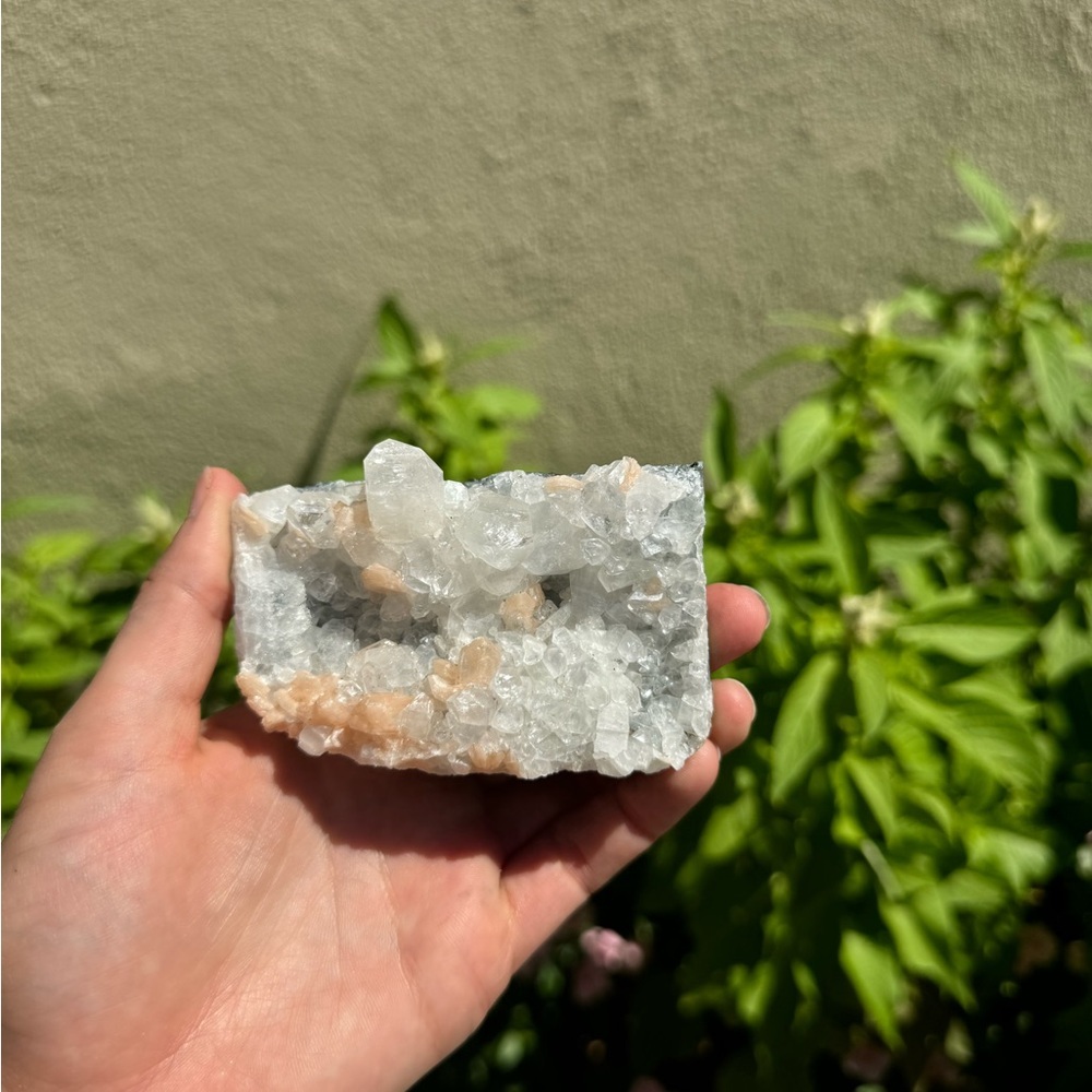 Large Stillbite Crystal Cluster‎